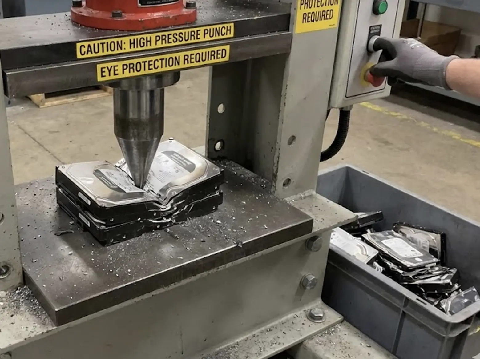 Hard Drive Destruction by Los Angeles Ewaste